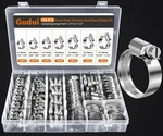 100 Pcs Heavy Duty Stainless Steel Hose Clamps Assortment Kit 1/4"- 1-1/2"(6-38M. Fixed Price $37.09.