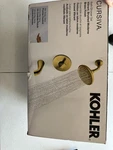 Kohler Cursiva 3-SPRAY Tub & Shower Faucet Vibrant Brushed Moderne Brass. Fixed Price $160.00.