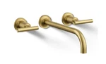 Kohler Purist K-T14414-4-2MB Wall Mounted Bathroom Sink Faucet Moderne Brass New. Fixed Price $538.00.
