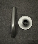 Kohler K-933-BL Purist 8-3/8" Wall Mounted Shower Arm And Flange Read. Fixed Price $50.00.