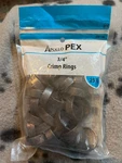 Apollo Pex Crimp Ring Copper 3/4" APXCR3425PK New Un-opened. Fixed Price $8.49.