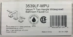 Delta 3539LF-MPU Velum 1.2 Gpm Widespread Bathroom Faucet -chrome Brand New. Fixed Price $124.99.