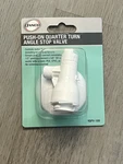 Danco Pushon Quarter Turn Angle Stop Valve 1/2 X 3/8 Od Comp White 9DPV 100 New. Fixed Price $25.99.