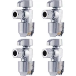 Sharkbite Max 1/2 3/8 Inch Compression Angle Stop Valve, Pack Of 4, Chrome. Fixed Price $70.90.