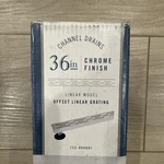 Channel Drains 36-IN Long Linear Chrome Stainless Steel Shower 36". Fixed Price $39.00.