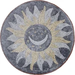 Moon Sun And Stars Design Mosaic Marble. Fixed Price $267.00.