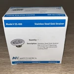 Matco-norca 1/2" Stainless Steel Duplex Sink Strainer W Flat Grid Top SS-400. Fixed Price $11.90.