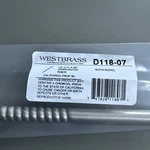 Westbrass D118-07 1/2" X 20" Corrugated Riser For Faucet And Toilet, 1-PACK Sn. Fixed Price $18.39.
