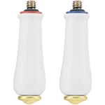 New Moen Monticello 97377 Large Lever Handle Inserts Porcelain Polished Brass. Fixed Price $59.95.