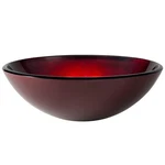 Kraus GV-200-SO Red 16-1/2" Irruption Glass Vessel Bathroom Sink Only. Fixed Price $114.95.