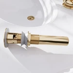 Sink Drain Pvd Brass Pop-up With Overflow Renovators Supply. Fixed Price $61.99.