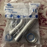 Dearborn Solvent Cemented P-trap With Cleanout Brass Chrome 1-1/2" X. Fixed Price $25.99.