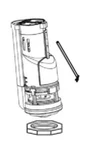 Toto THU435 Flush Valve Assembly For CST416M#01 Two Piece Elongated Toilet. Fixed Price $49.70.