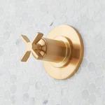 Signature Hardware Vassor Diverter Valve Trim- Brushed Gold. Fixed Price $199.00.