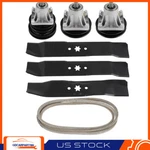 For White Outdoor Ztt 2150 Zero Turn 46" Deck Rebuild Kit Blade Spindle Belt. Fixed Price $101.55.