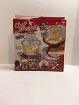 Original Chef Basket Deluxe 12 Kitchen Tool Folds Flat Solid Steel New. Fixed Price $10.00.