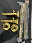 Kohler 7605-P-AF Vibrant French Gold Pair 3/8" Angle Supplies With Cross Handles. Fixed Price $250.00.