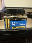 Apollo Pex 3/4" Brass Couplings Pro Pack APXC3425JR. Fixed Price $24.00.