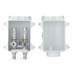 Box Washing Machine Outlet W/ Water Hammer Arrestors 1/2" Pex-a (F1960). Fixed Price $57.28.