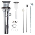 Clogfree PF0324 No Pop-up Drain Kit Chrome Bathroom Sink Stopper, New. Fixed Price $13.78.