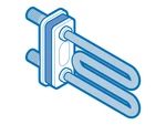 Midea 17402002000544 1/2" Tube Type Electric Heater, Metal, Npt Connection. Fixed Price $91.79.